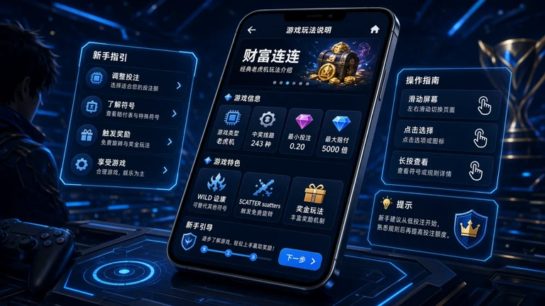 玩家在移动端查看PG电子游戏玩法说明的场景